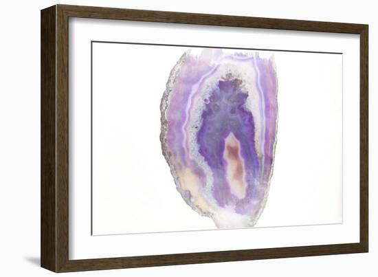 Purple Watercolor Agate I-Susan Bryant-Framed Premium Giclee Print