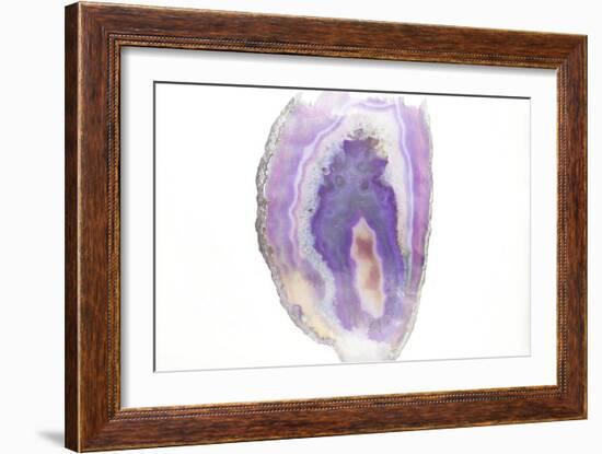 Purple Watercolor Agate I-Susan Bryant-Framed Premium Giclee Print