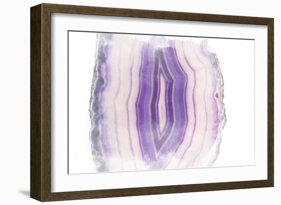 Purple Watercolor Agate II-Susan Bryant-Framed Art Print