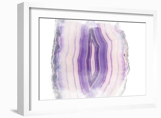 Purple Watercolor Agate II-Susan Bryant-Framed Art Print