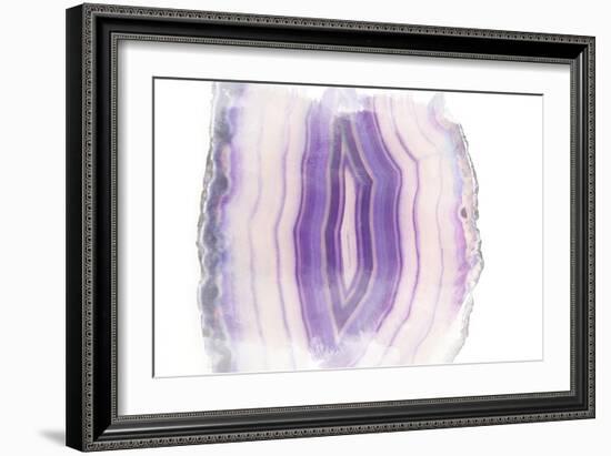 Purple Watercolor Agate II-Susan Bryant-Framed Art Print