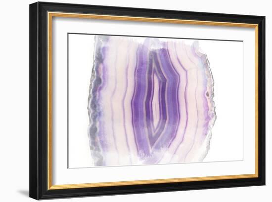 Purple Watercolor Agate II-Susan Bryant-Framed Art Print