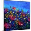 Purple Wild Flowers-Pol Ledent-Mounted Art Print