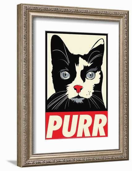 Purr Propaganda-Rachel Caldwell-Framed Art Print