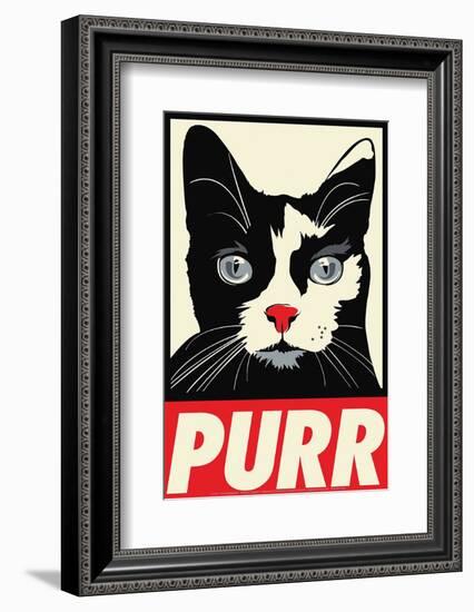 Purr Propaganda-Rachel Caldwell-Framed Art Print