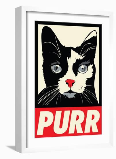 Purr Propaganda-Rachel Caldwell-Framed Art Print