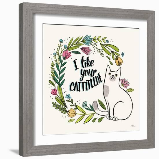 Purrfect Garden IX-Janelle Penner-Framed Art Print