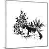 Purrfect House Plants IV-June Vess-Mounted Art Print