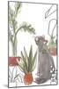 Purrfect Plants Collection B-June Vess-Mounted Art Print