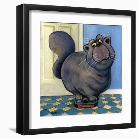 Purrfect-Kourosh-Framed Art Print