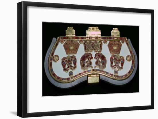 Purse lid from the ship-burial at Sutton Hoo, Suffolk, early 7th century. Artist: Unknown-Unknown-Framed Giclee Print