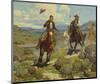 Pursuit of a Cattle Thief-Ken Hurd-Mounted Premium Giclee Print