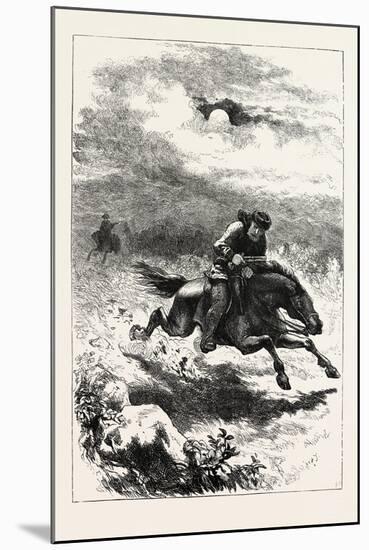 Pursuit of Paul Revere, the Scout, USA, 1870s-null-Mounted Giclee Print