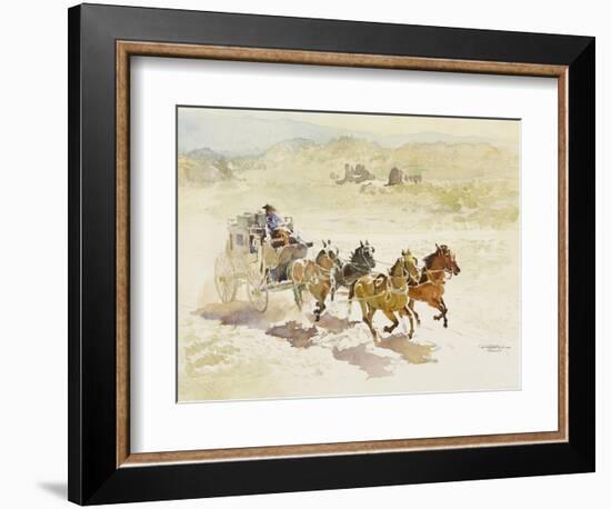 Pursuit (Or Persuit as They Have It)-LaVere Hutchings-Framed Giclee Print