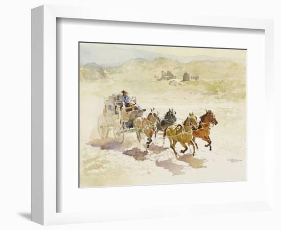 Pursuit (Or Persuit as They Have It)-LaVere Hutchings-Framed Giclee Print