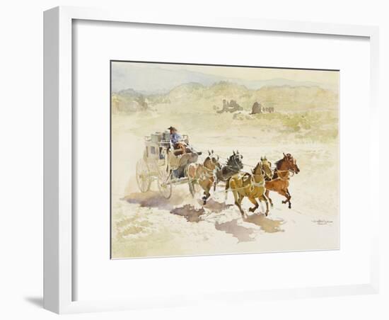 Pursuit (Or Persuit as They Have It)-LaVere Hutchings-Framed Giclee Print