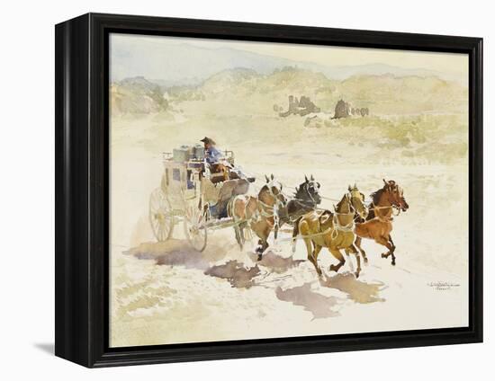 Pursuit (Or Persuit as They Have It)-LaVere Hutchings-Framed Premier Image Canvas