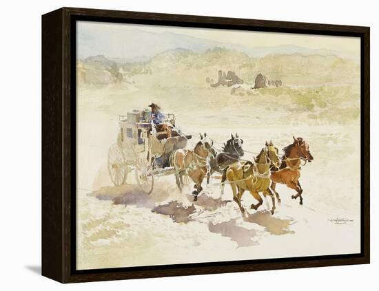 Pursuit (Or Persuit as They Have It)-LaVere Hutchings-Framed Premier Image Canvas