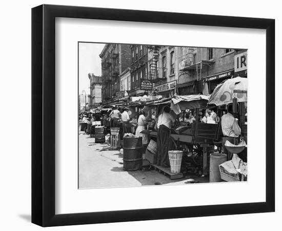 Pushcart Market, 1939-null-Framed Photographic Print