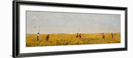 Pushing for Rail, 1874-Thomas Cowperthwait Eakins-Framed Giclee Print