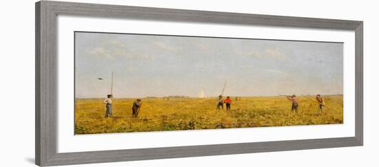 Pushing for Rail, 1874-Thomas Cowperthwait Eakins-Framed Giclee Print