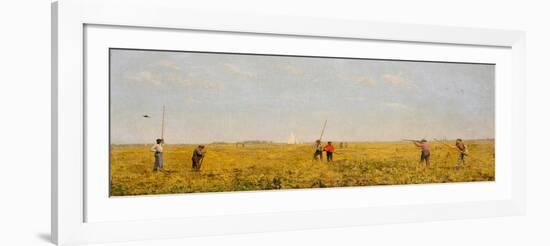 Pushing for Rail, 1874-Thomas Cowperthwait Eakins-Framed Giclee Print