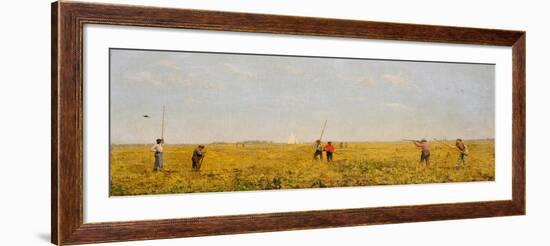 Pushing for Rail, 1874-Thomas Cowperthwait Eakins-Framed Giclee Print