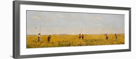 Pushing for Rail, 1874-Thomas Cowperthwait Eakins-Framed Giclee Print