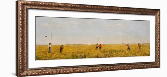 Pushing for Rail, 1874-Thomas Cowperthwait Eakins-Framed Giclee Print