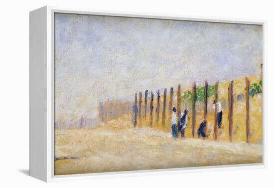 Pushing in the Poles, circa 1882-Georges Pierre Seurat-Framed Premier Image Canvas