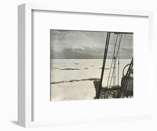 'Pushing Through Heavy Floes In the Ross Sea', c1908, (1909)-Unknown-Framed Photographic Print