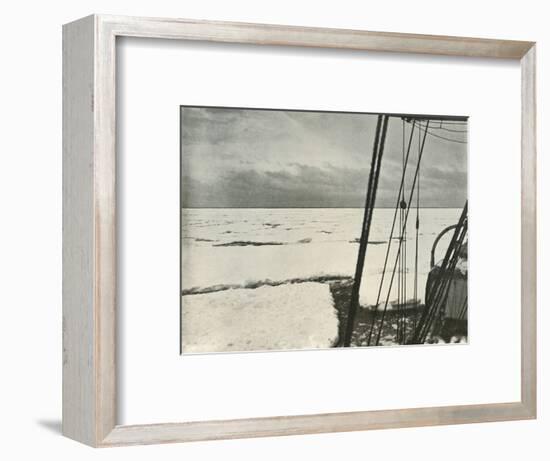 'Pushing Through Heavy Floes In the Ross Sea', c1908, (1909)-Unknown-Framed Photographic Print