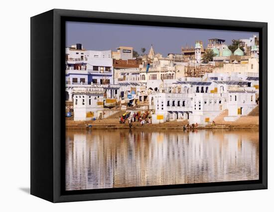 Pushkar Lake, Rajasthan, India, Asia-Ben Pipe-Framed Premier Image Canvas