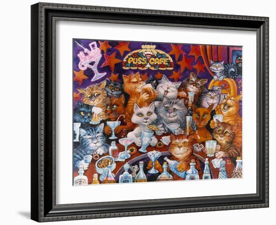 Puss Cafe-Bill Bell-Framed Giclee Print