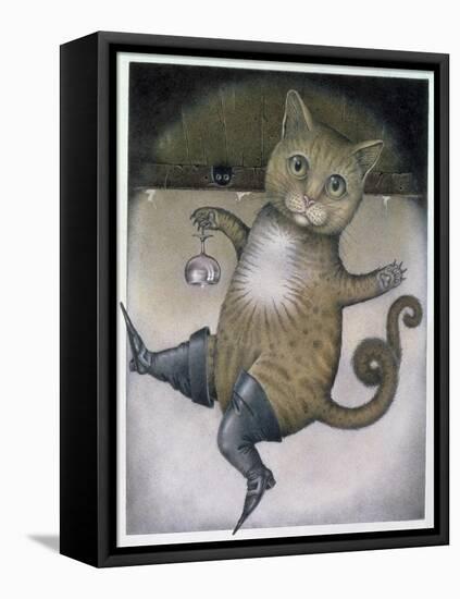 Puss in Boots Doing a Somersault-Wayne Anderson-Framed Premier Image Canvas