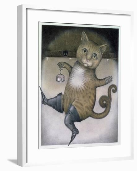 Puss in Boots Doing a Somersault-Wayne Anderson-Framed Giclee Print