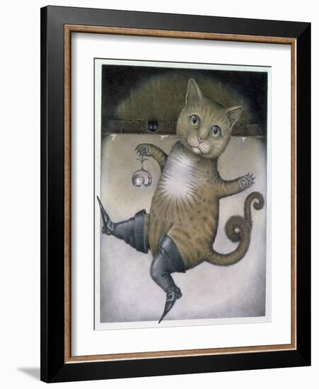 Puss in Boots Doing a Somersault-Wayne Anderson-Framed Giclee Print