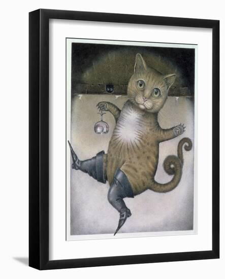 Puss in Boots Doing a Somersault-Wayne Anderson-Framed Giclee Print