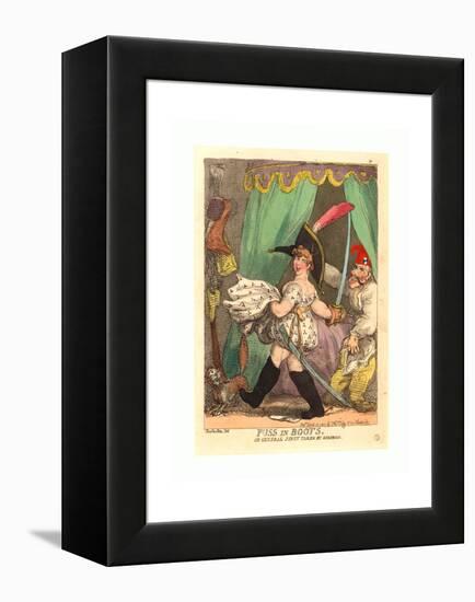 Puss in Boots-Thomas Rowlandson-Framed Premier Image Canvas