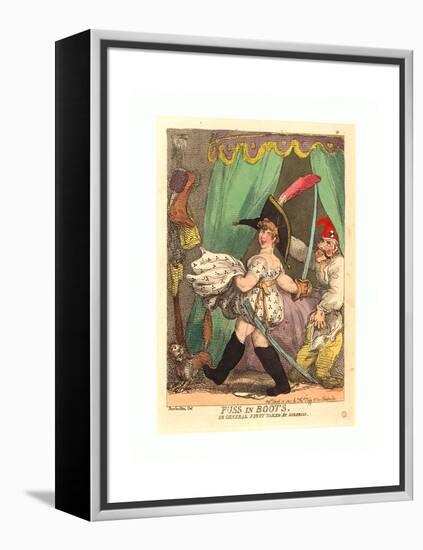 Puss in Boots-Thomas Rowlandson-Framed Premier Image Canvas