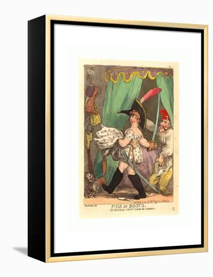 Puss in Boots-Thomas Rowlandson-Framed Premier Image Canvas