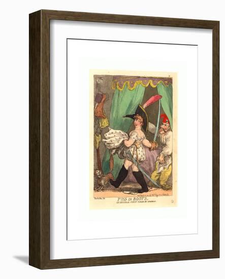 Puss in Boots-Thomas Rowlandson-Framed Giclee Print