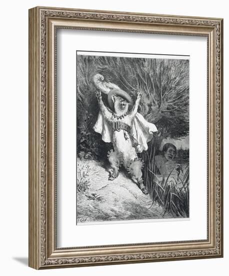 Puss in Boots-Gustave Doré-Framed Giclee Print