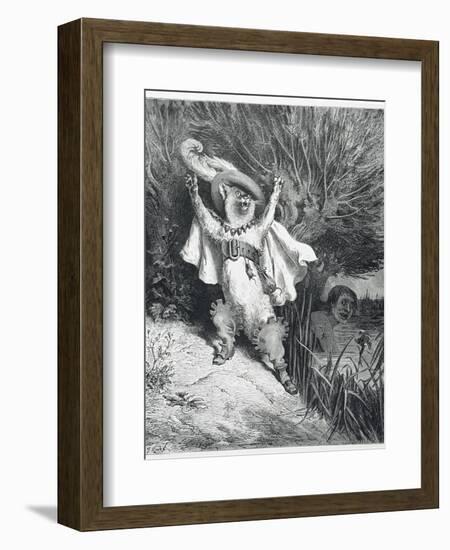 Puss in Boots-Gustave Doré-Framed Giclee Print