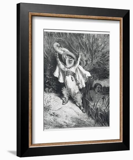 Puss in Boots-Gustave Doré-Framed Giclee Print