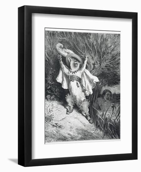 Puss in Boots-Gustave Doré-Framed Giclee Print