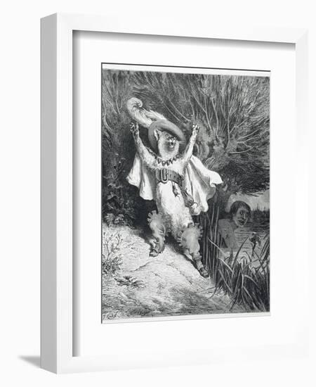 Puss in Boots-Gustave Doré-Framed Giclee Print