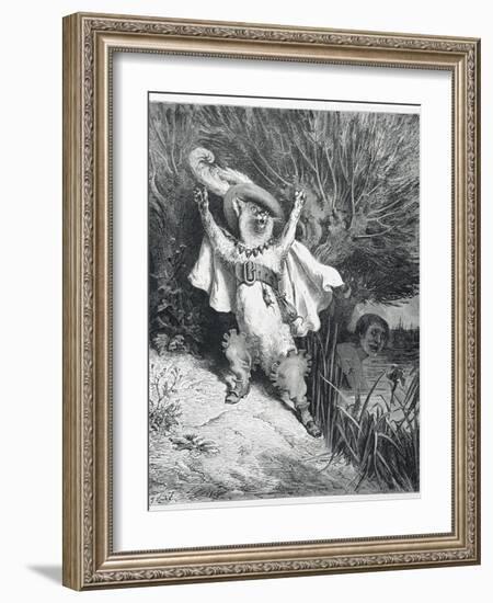 Puss in Boots-Gustave Doré-Framed Giclee Print