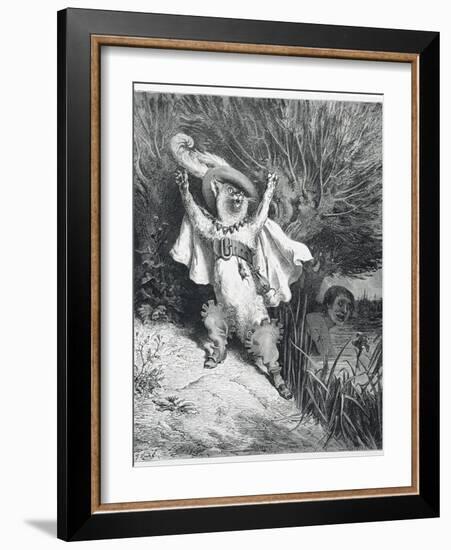 Puss in Boots-Gustave Doré-Framed Giclee Print