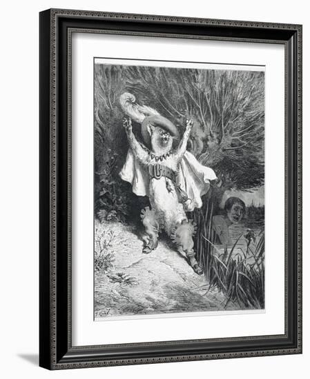Puss in Boots-Gustave Doré-Framed Giclee Print